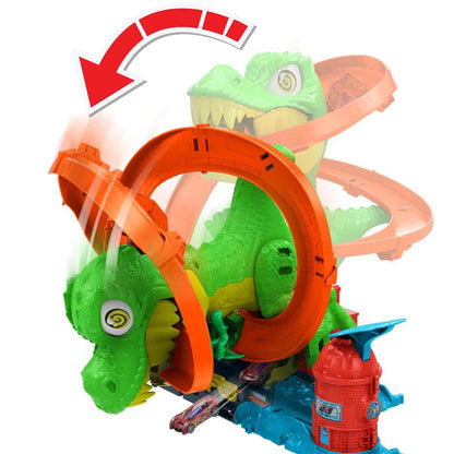Hot Wheels T-Rex ve İtfaiye İstasyonu Oyun Seti