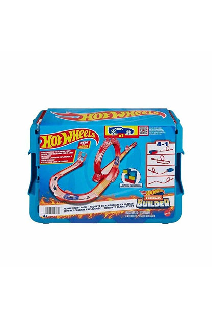 Hot Wheels Track Builder Alev Temalı Akrobasi Seti