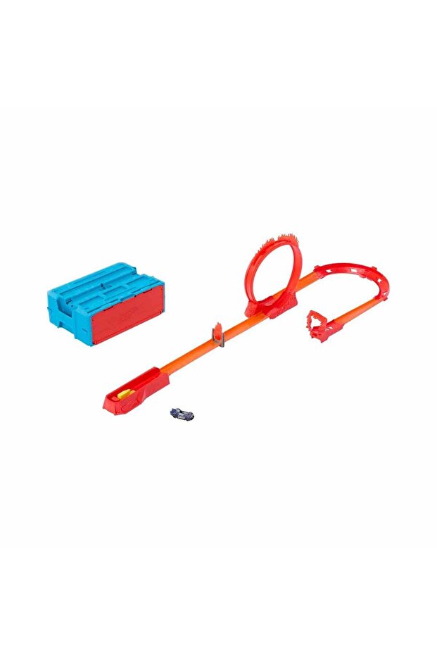 Hot Wheels Track Builder Alev Temalı Akrobasi Seti
