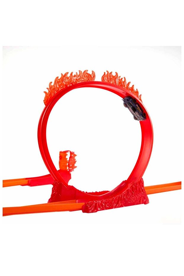 Hot Wheels Track Builder Alev Temalı Akrobasi Seti