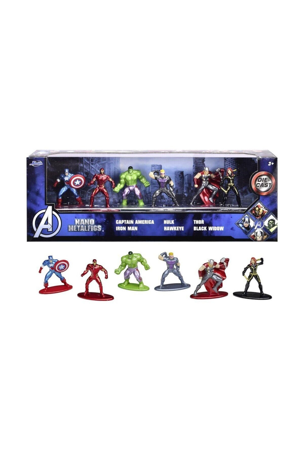 Jada Avengers Nano Diorama Figür Paketi 6lı 4 cm