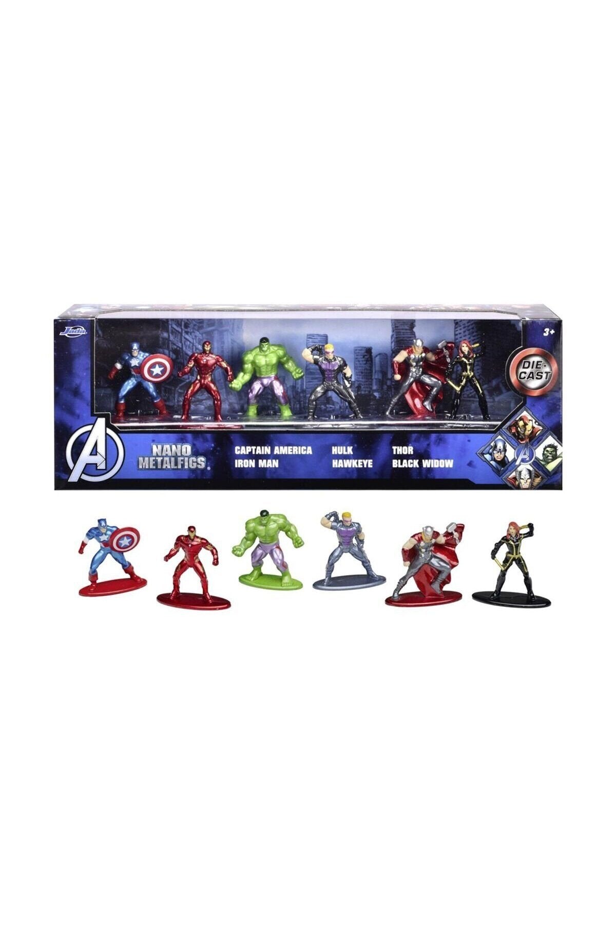 Jada Avengers Nano Diorama Figür Paketi 6lı 4 cm
