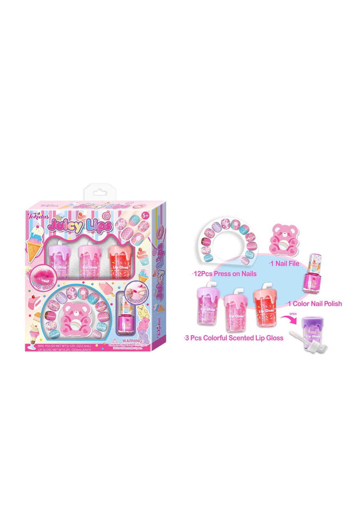 Juicy Lips Dudak Balmı ve Oje Seti