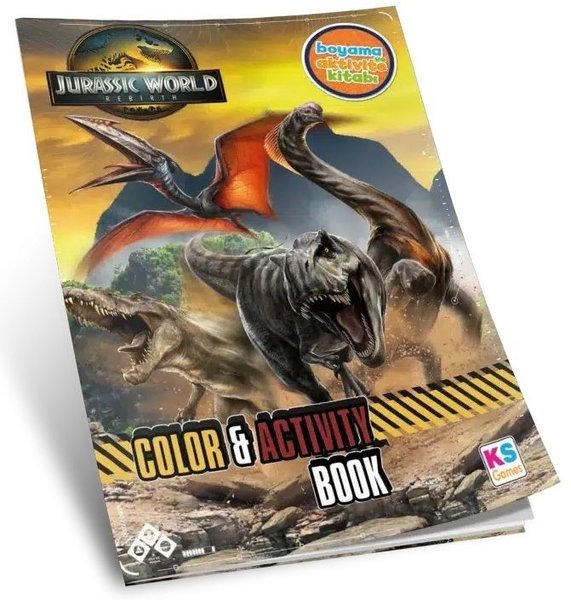 Jurassic World Aktiviteli Boyama Kitabı