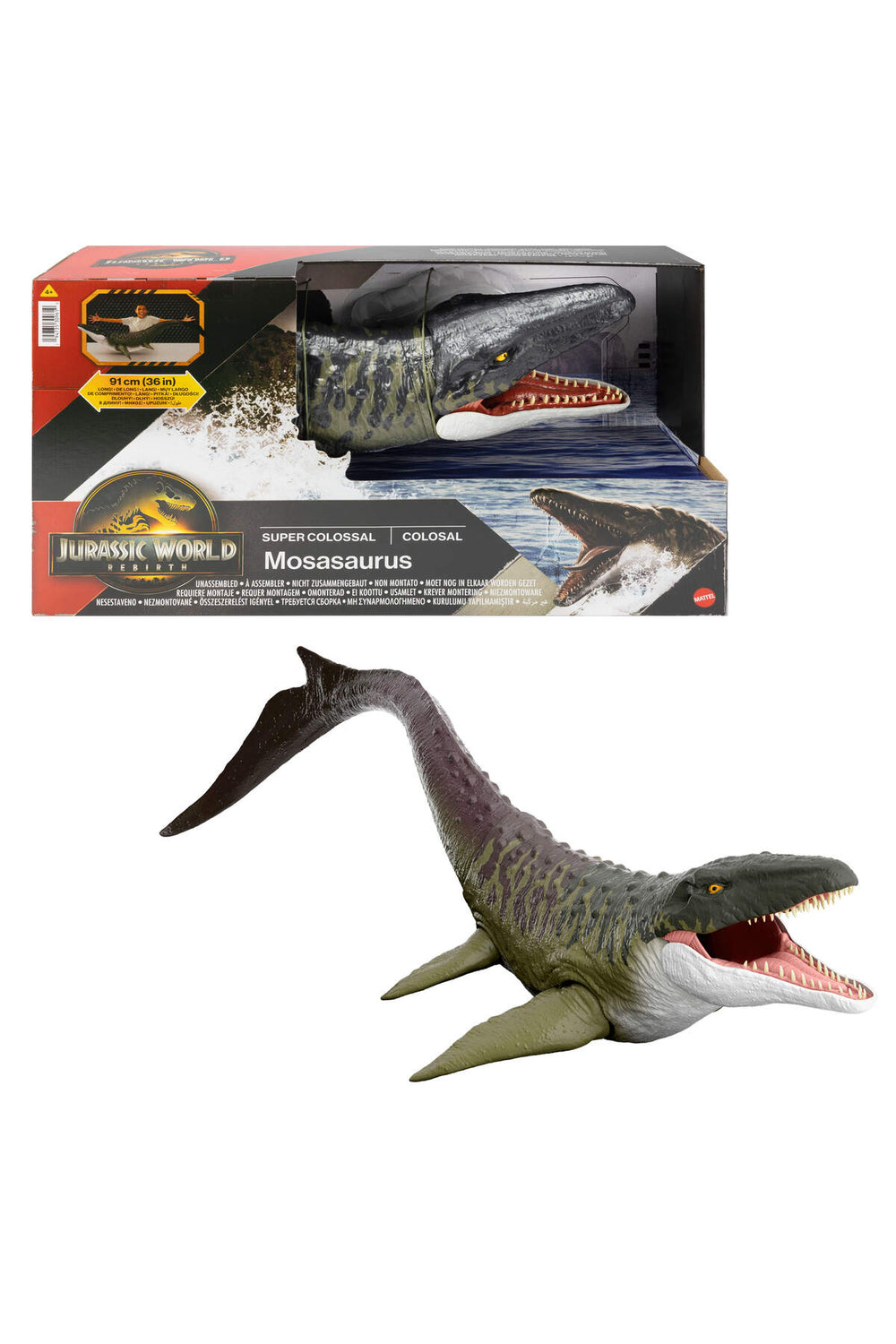 Jurassic World Rebirth Dev Mosasaurus Figürü 91 cm