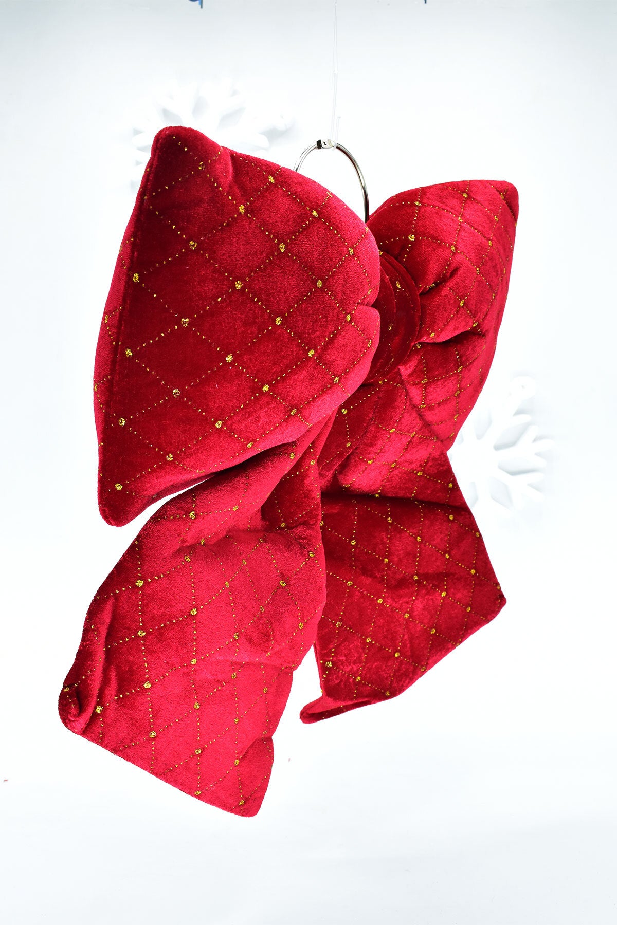 Kırmızı Yaldızlı Kurdela 32x40 cm