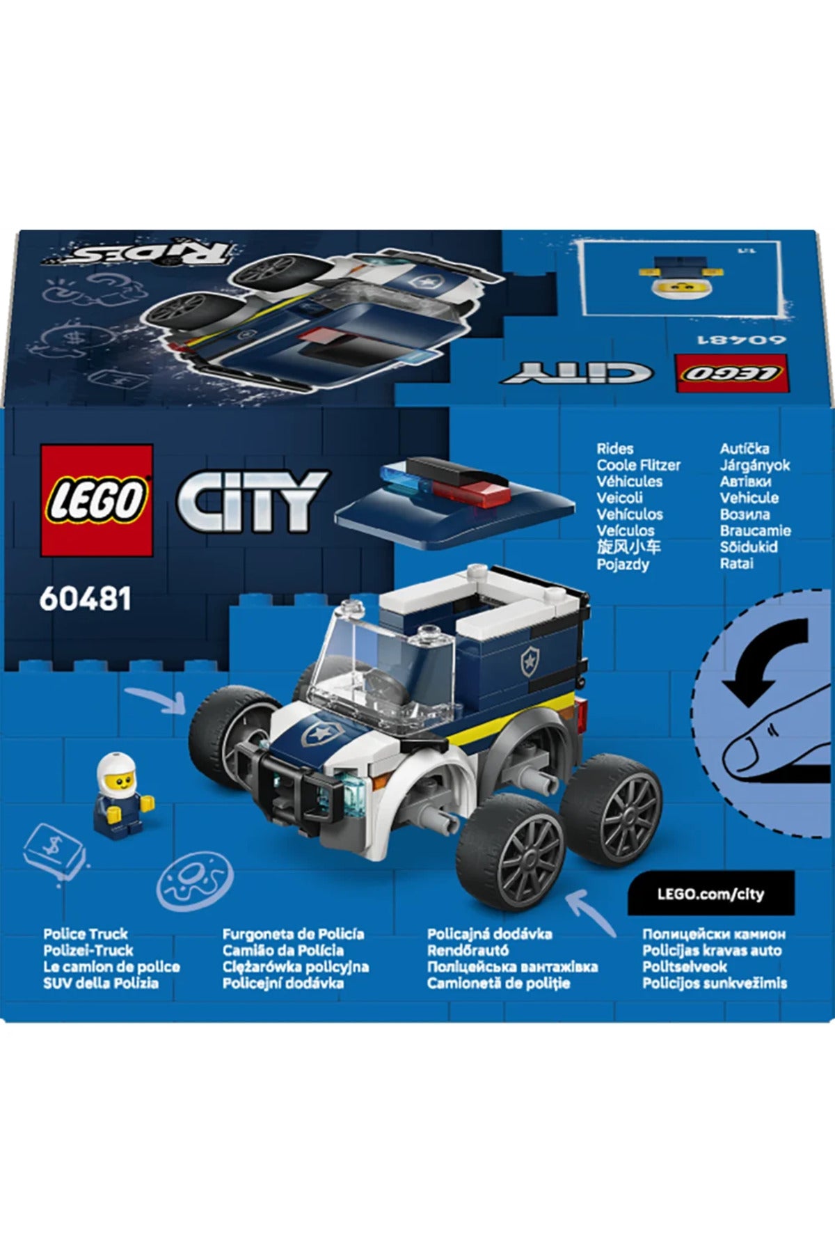 LEGO City Araçlar Polis Kamyonu 60481