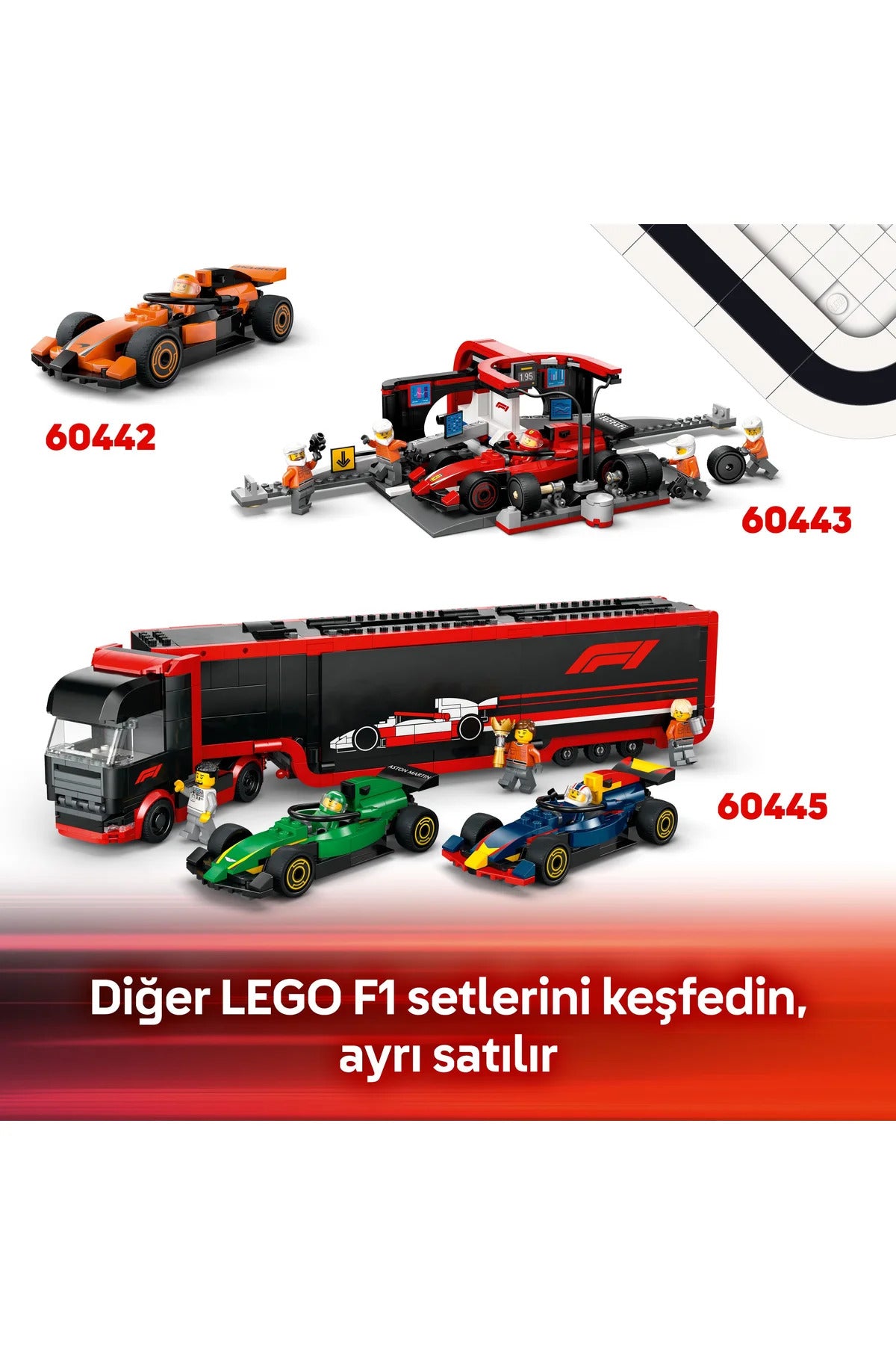 LEGO City F1 Williams Racing ve HAAS F1 60464