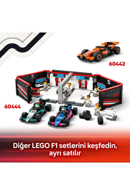 LEGO City Ferrari Arabalı F1 Pit Stop ve Pit Ekibi 60443
