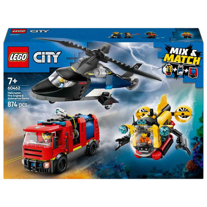LEGO City Helikopter İtfaiye ve Denizaltı Karışımı