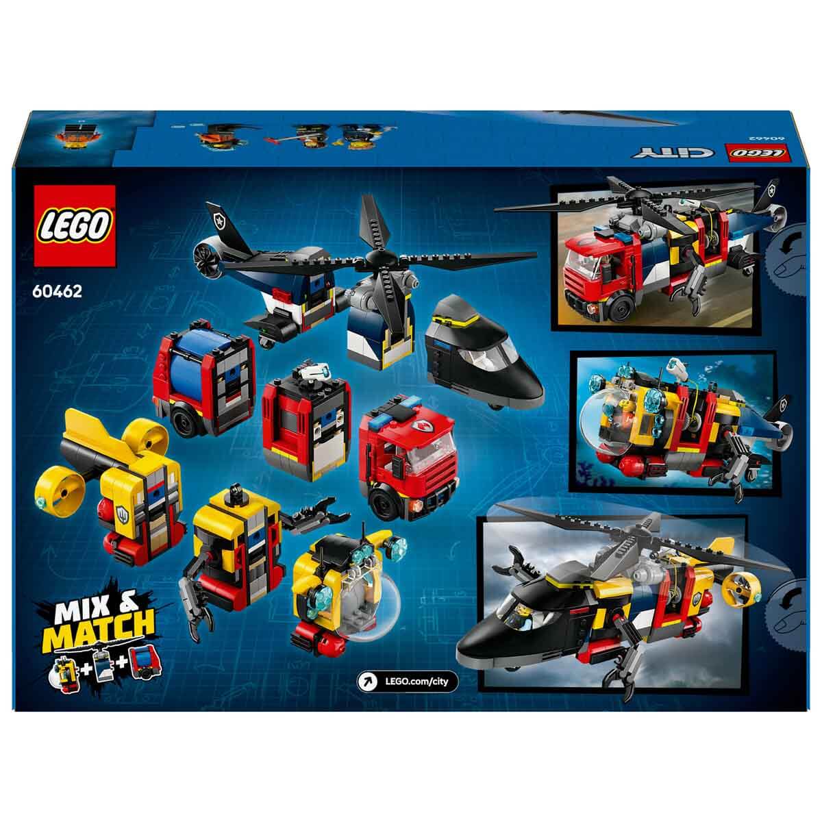 LEGO City Helikopter İtfaiye ve Denizaltı Karışımı