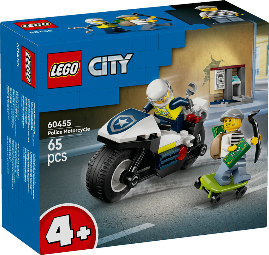 LEGO City Polist Motosikleti Takibi 60455