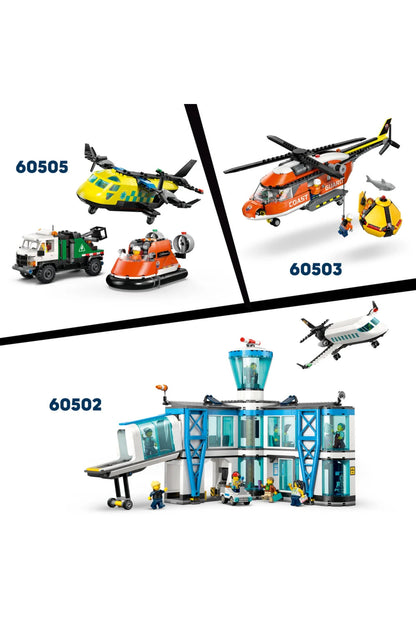 LEGO City Sahil Güvenlık Kurtarma Botu ve Helikopteri 60504
