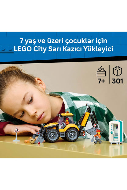 LEGO City Sarı Kazıcı Yükleyici İnşaat Oyuncağı 60480