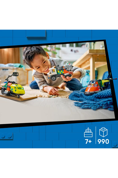 LEGO City Uçak Servis Kamyonu ve Hoverkraft Karışımı 60505