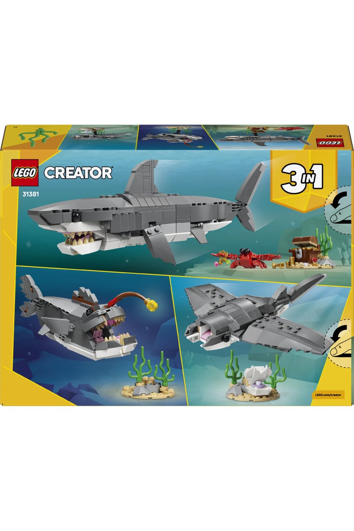 LEGO Creator Acımasız Köpek Balığı ile Hazine Sand 31381