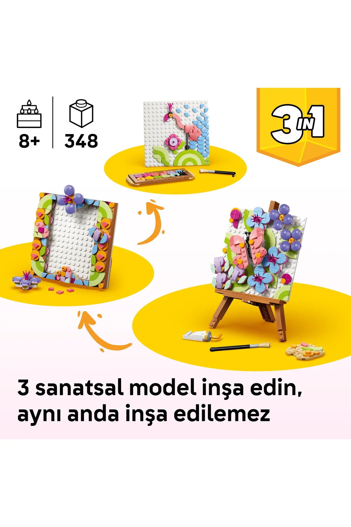 LEGO Creator Çiçekli Tablo 3'ü 1 Arada 31390