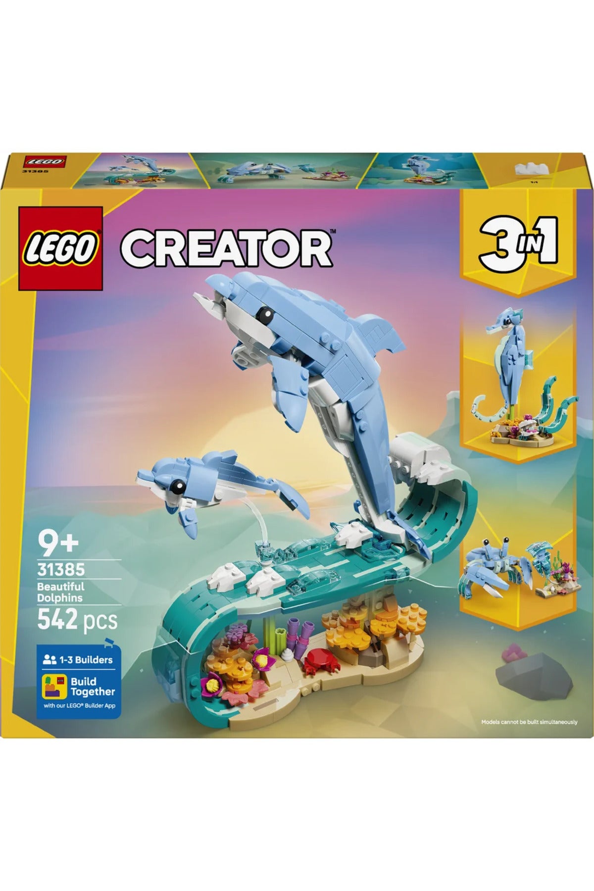 LEGO Creator Deniz Hayvanları Güzel Yunuslar 31385