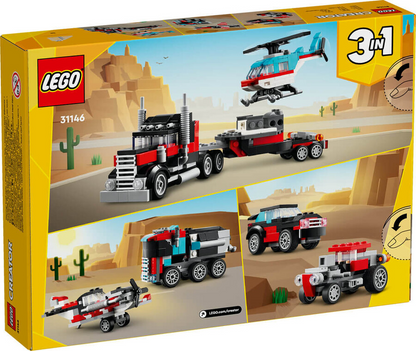 LEGO Creator Helikopterli Açık Kasa Kamyon 31146