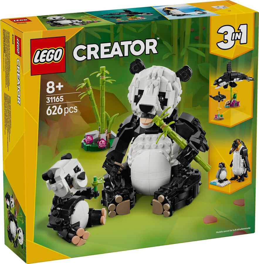 LEGO Creator 3'ü 1 Arada Vahşi Hayvanlar Panda Ailesi 31165