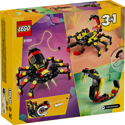 LEGO Creator 3'ü 1 Arada Vahşi Hayvanlar Şaşırtıcı Örümcek 31159