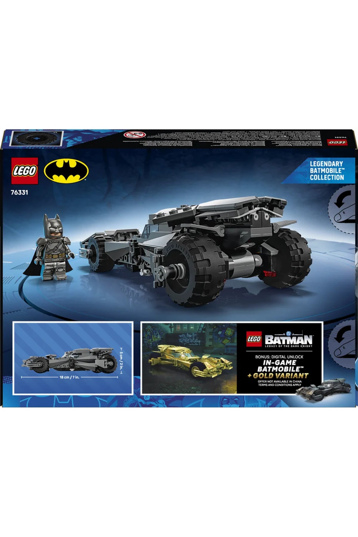 LEGO DC Batman ve Superman Batmobile 76331