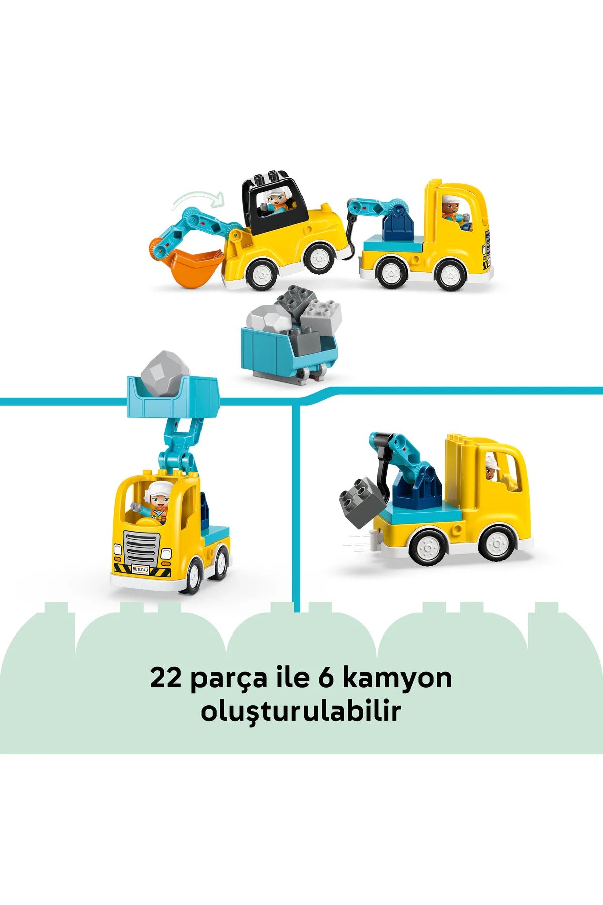 LEGO DUPLO İnşaat Araçları 3ü 1 Arada 10475