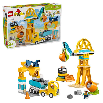 LEGO DUPLO İnşaat Sahası ve Araçları 3ü 1 Arada