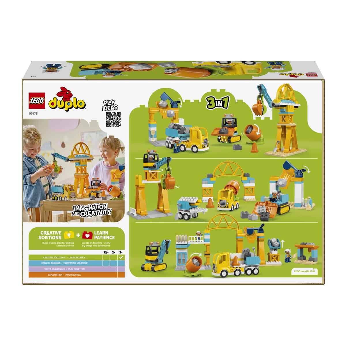 LEGO DUPLO İnşaat Sahası ve Araçları 3ü 1 Arada