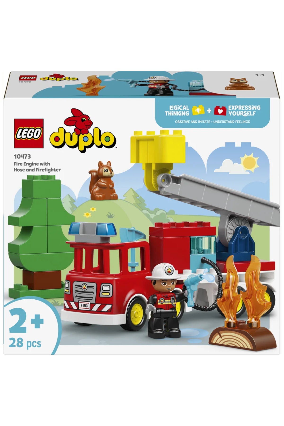 LEGO DUPLO İtfaiyeci ve Aracı Hortumlu 10473