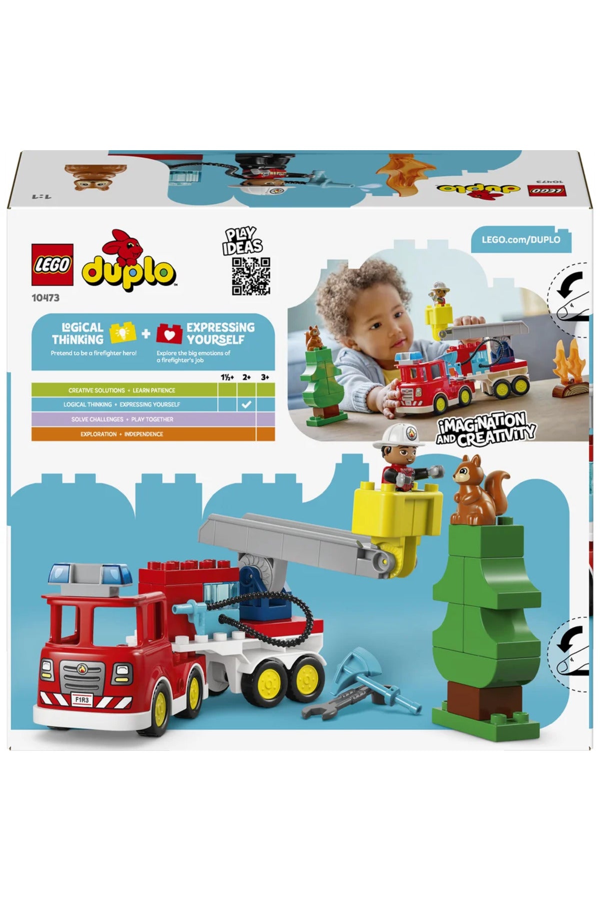 LEGO DUPLO İtfaiyeci ve Aracı Hortumlu 10473