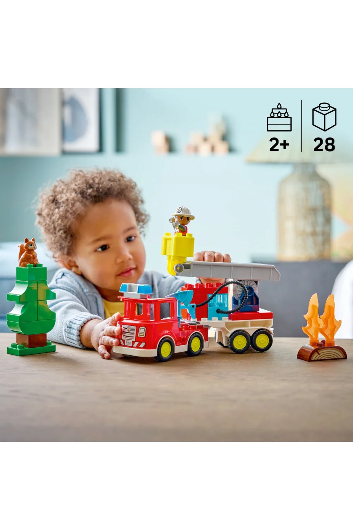 LEGO DUPLO İtfaiyeci ve Aracı Hortumlu 10473