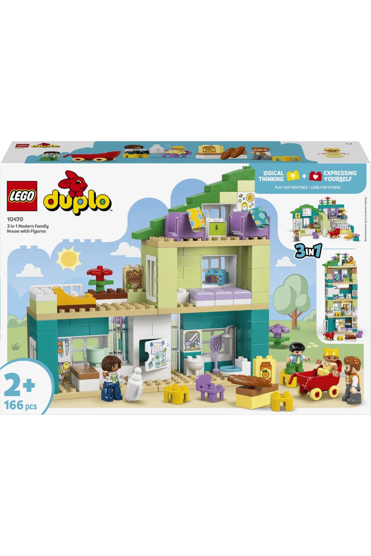 LEGO DUPLO Modern Aile Evi Figürlü 3ü 1 Arada 10470