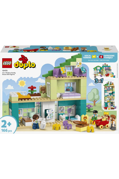 LEGO DUPLO Modern Aile Evi Figürlü 3ü 1 Arada 10470