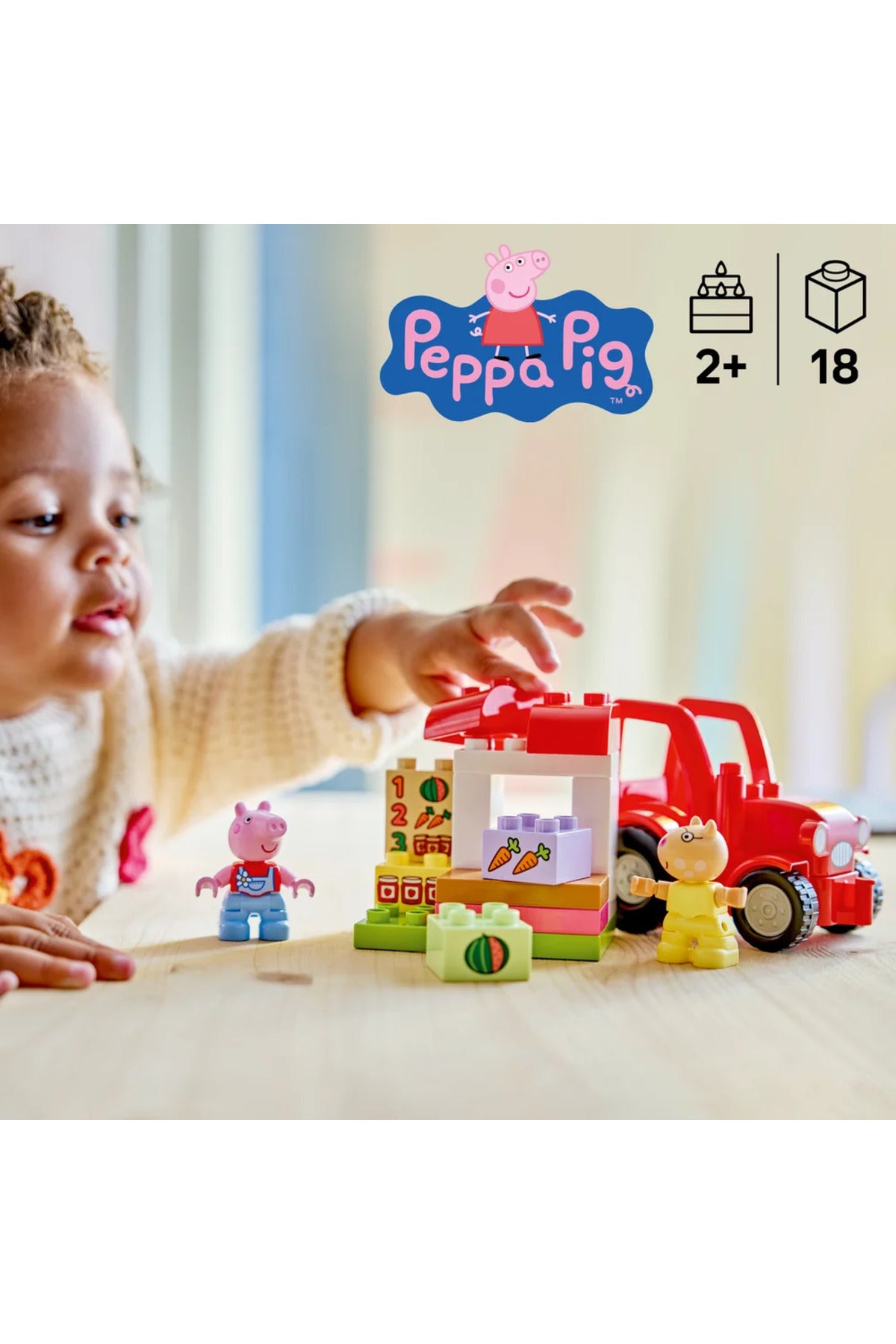LEGO DUPLO Peppa Pig Traktör ve Pazar 10468