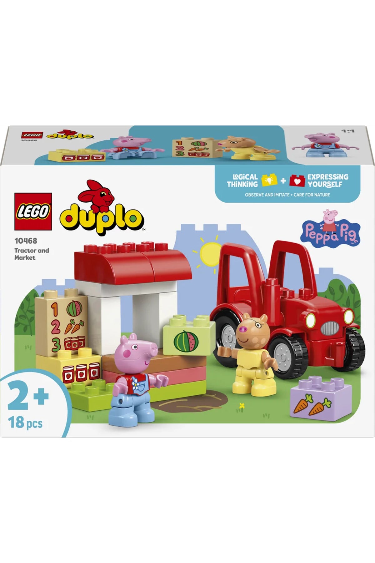LEGO DUPLO Peppa Pig Traktör ve Pazar 10468