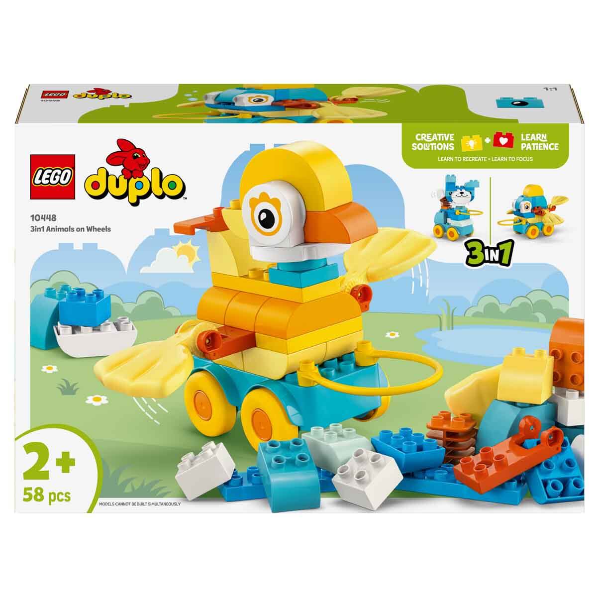 LEGO DUPLO Tekerlekli Hayvanlar 3ü 1 Arada