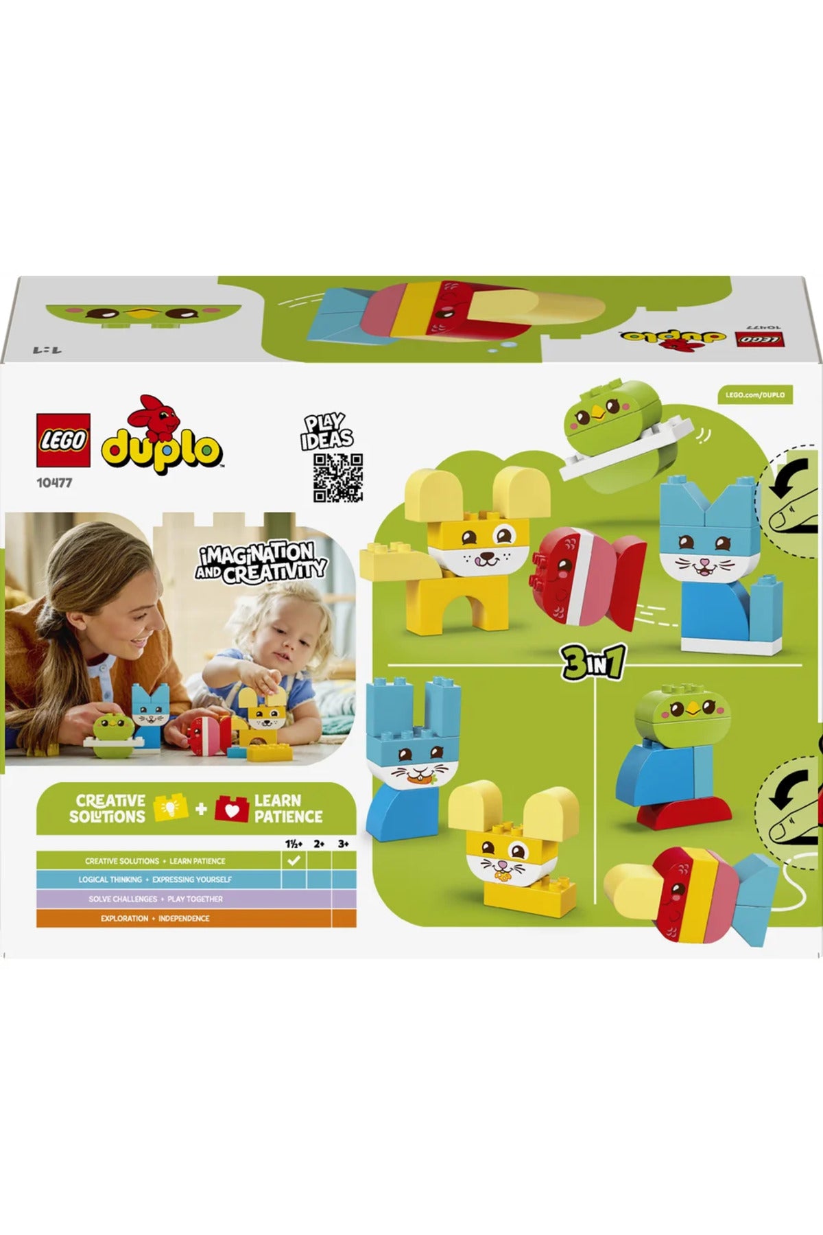 LEGO DUPLO Yaratıcı Sevimli Hayvanlar 3ü 1 Arada 10477