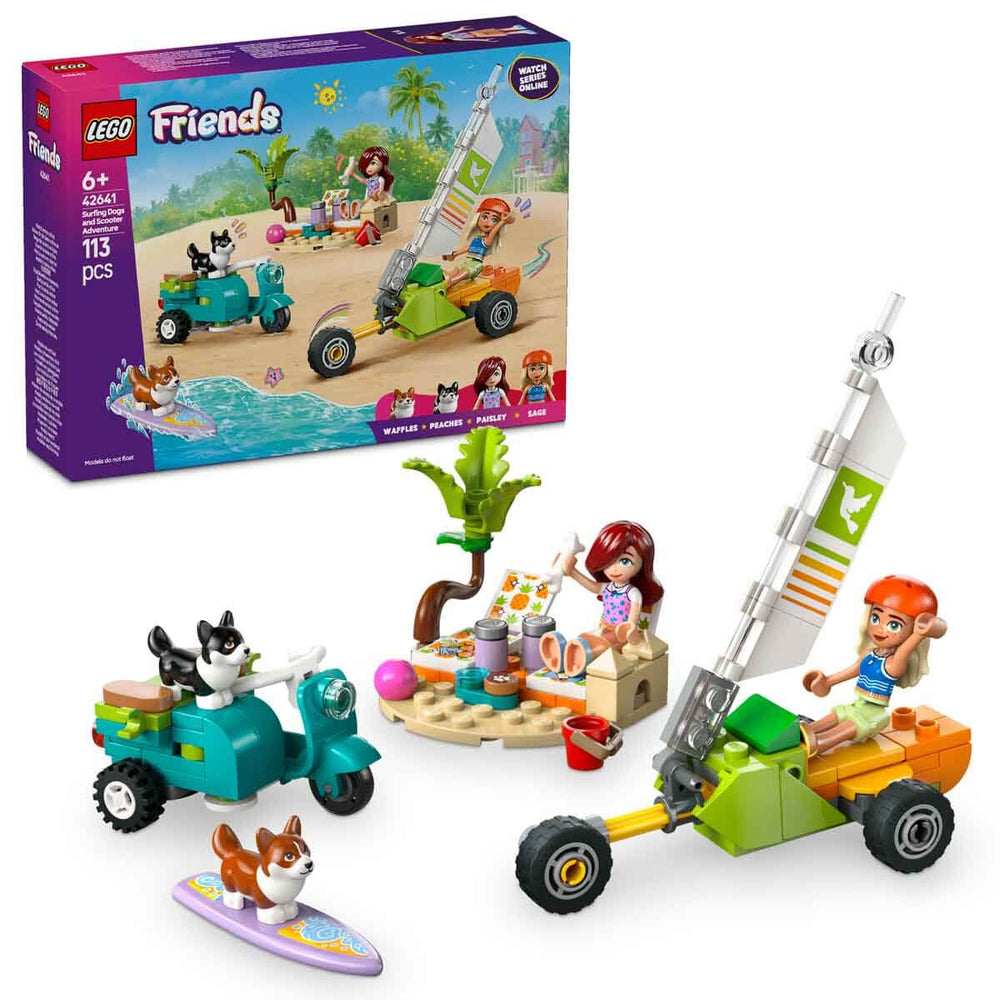LEGO Friends Sörfçü Köpekler ve Scooter Macerası