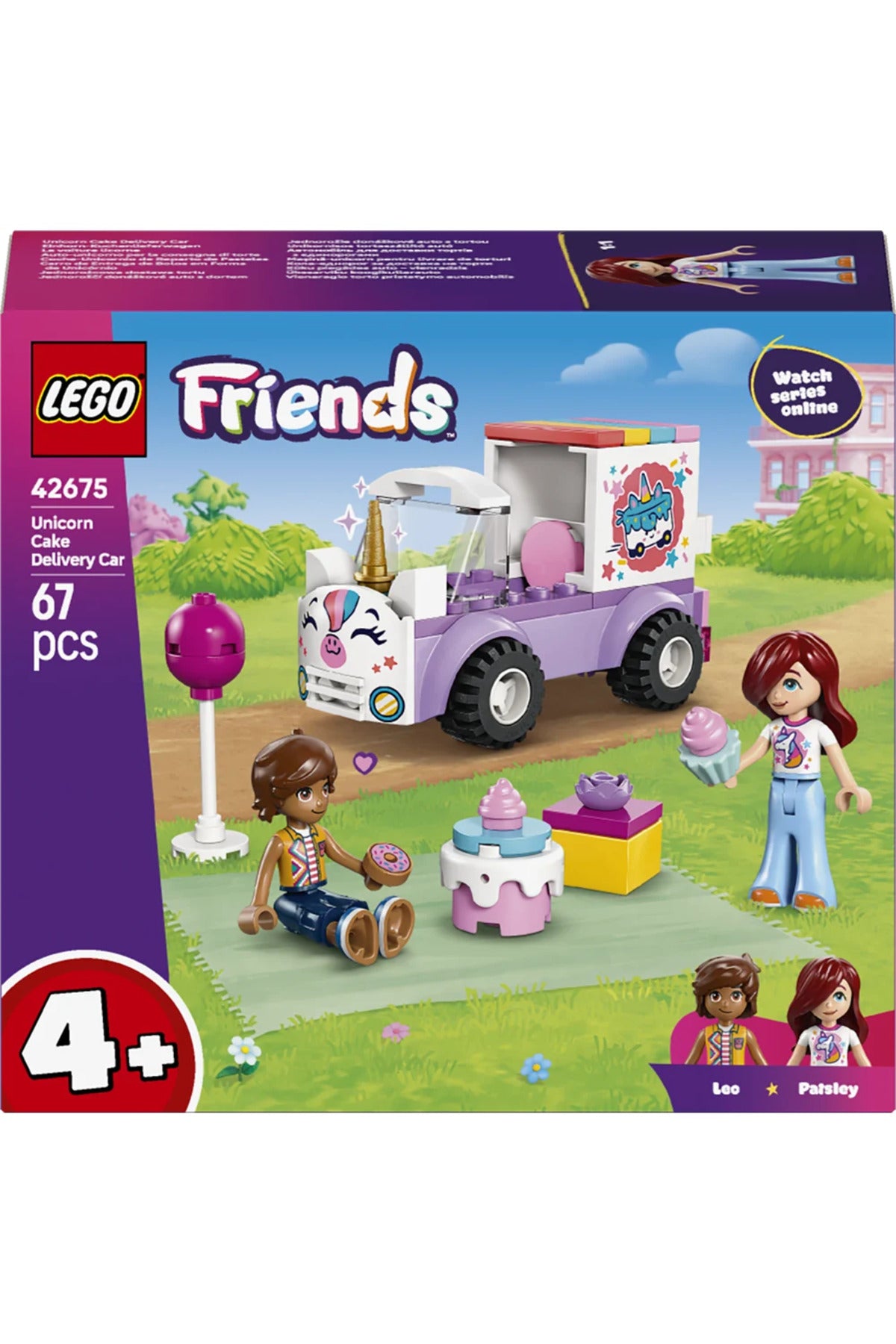 LEGO Friends Tek Boynuzlu At Pasta Dağıtım Arabası 42675
