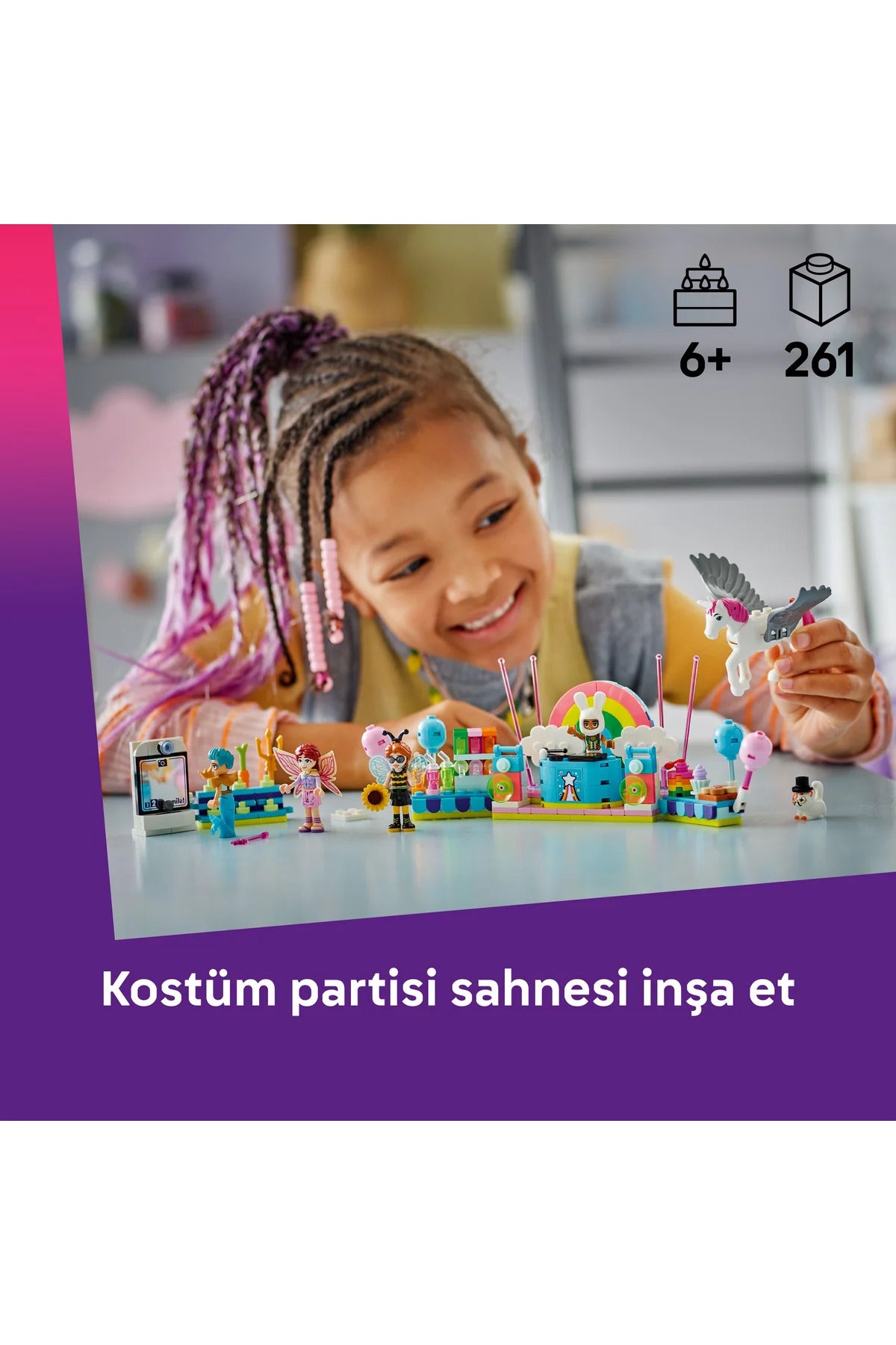 LEGO Friends Tek Boynuzlu At ve Peri ile Parti 42661