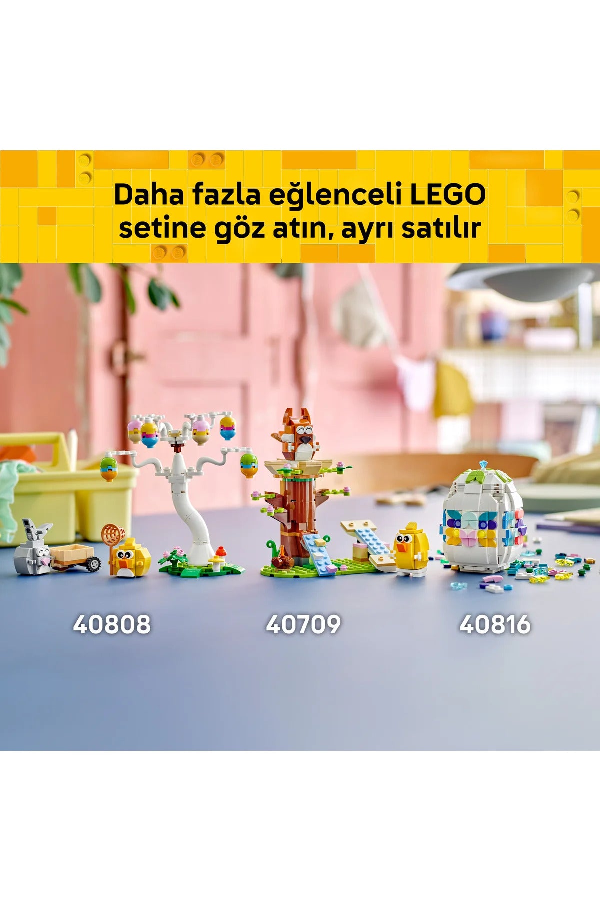 LEGO Iconic Paskalya Tavşanı ve Civcivin Yumurta Avı 40808
