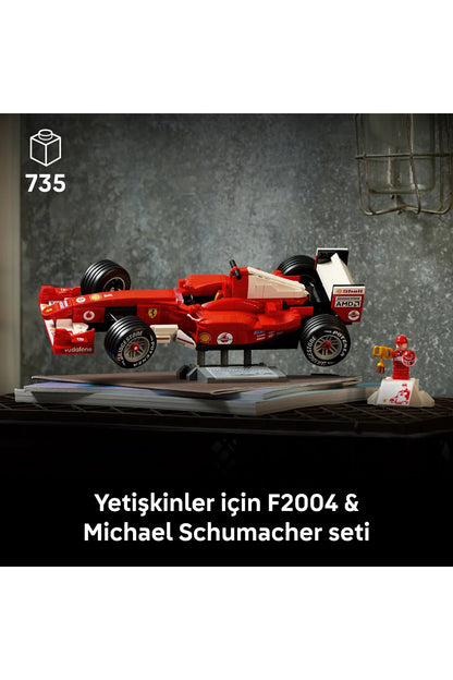 LEGO Icons Ferrari F2004 ve Michael Schumacher 11375