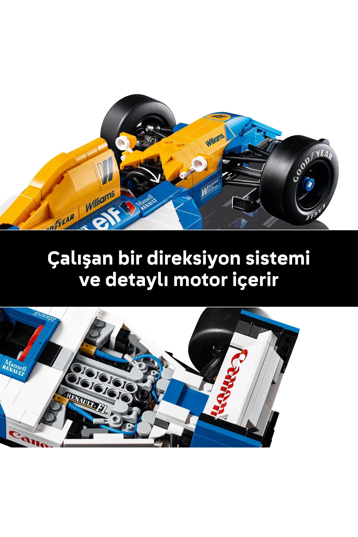 LEGO Icons Williams Racing FW14B ve Nigel Mansell 10353