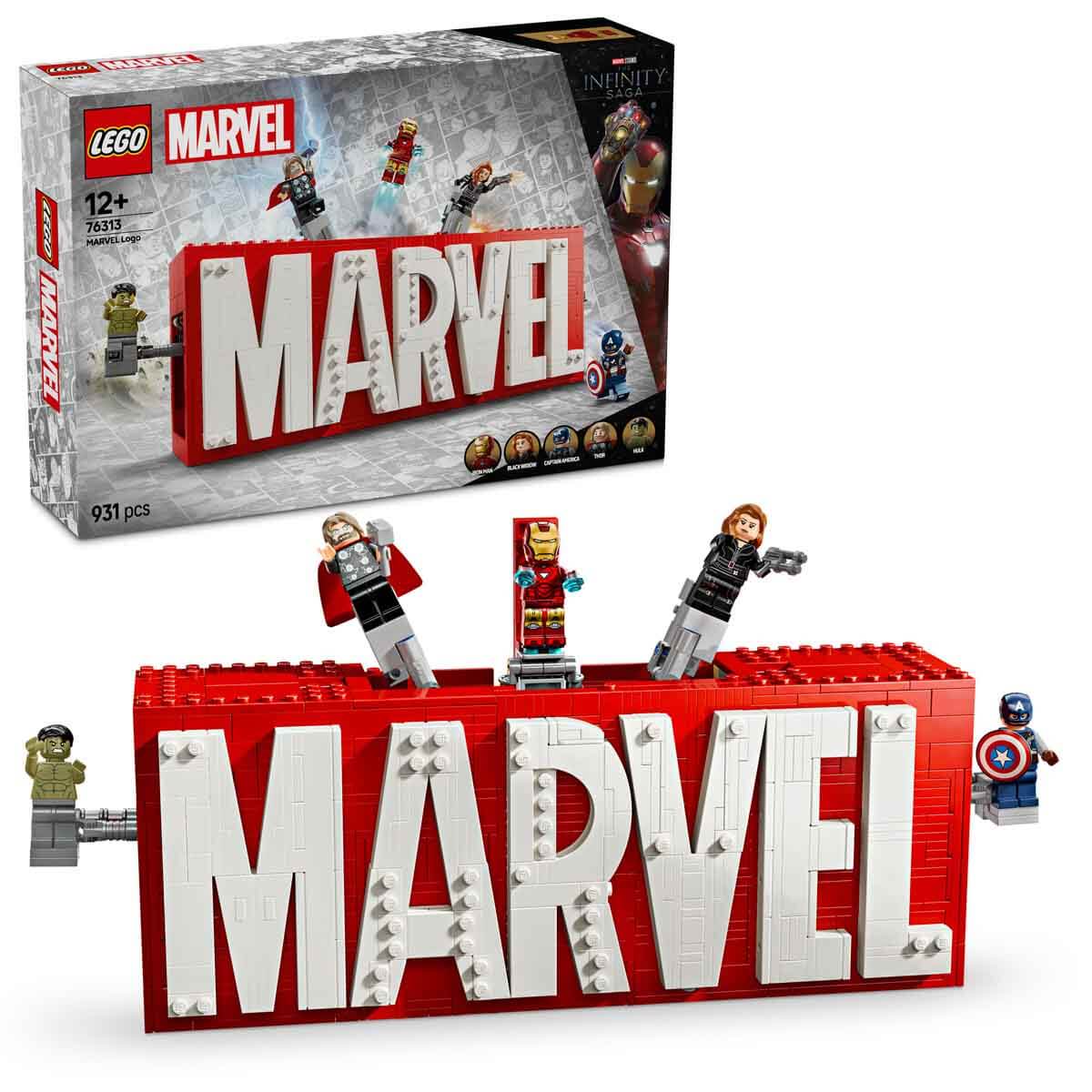 LEGO Marvel Logosu ve Minifigürleri 76313