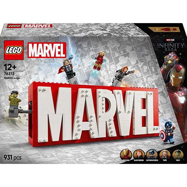 LEGO Marvel Logosu ve Minifigürleri 76313