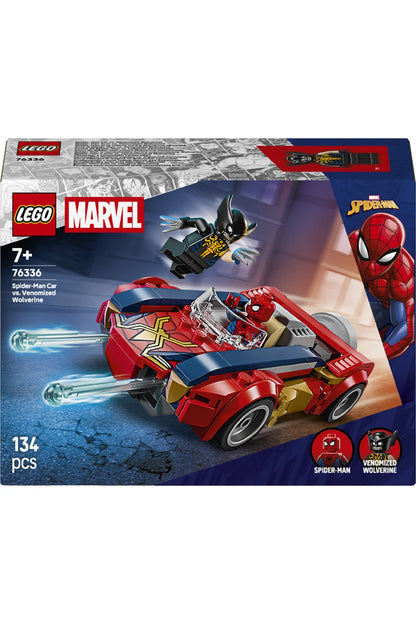 LEGO Marvel Örümcek Adam Arabası Venomlaşmış Wolverine Karşı 76336