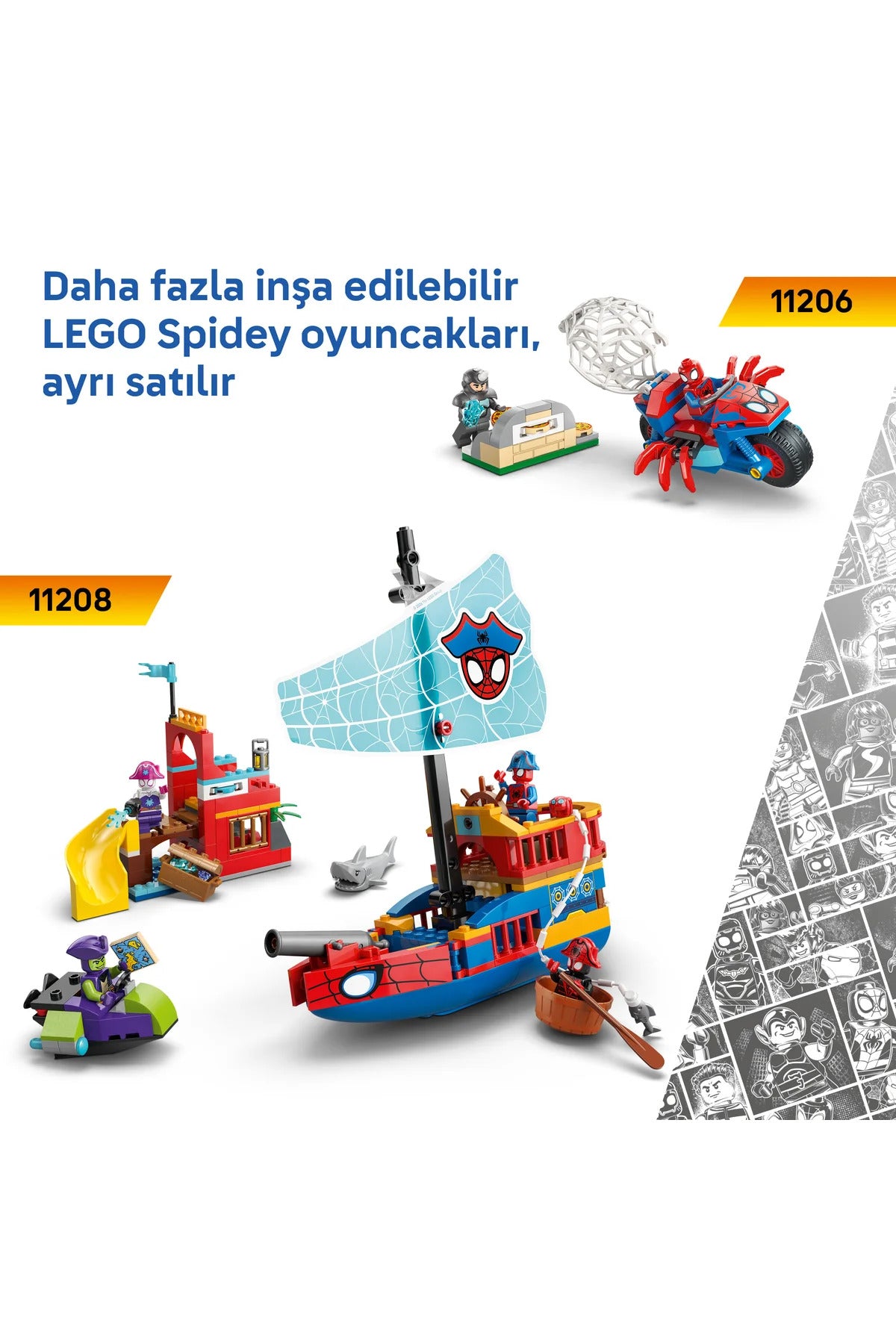 LEGO Marvel Spidey Su Altı Araçları 11207