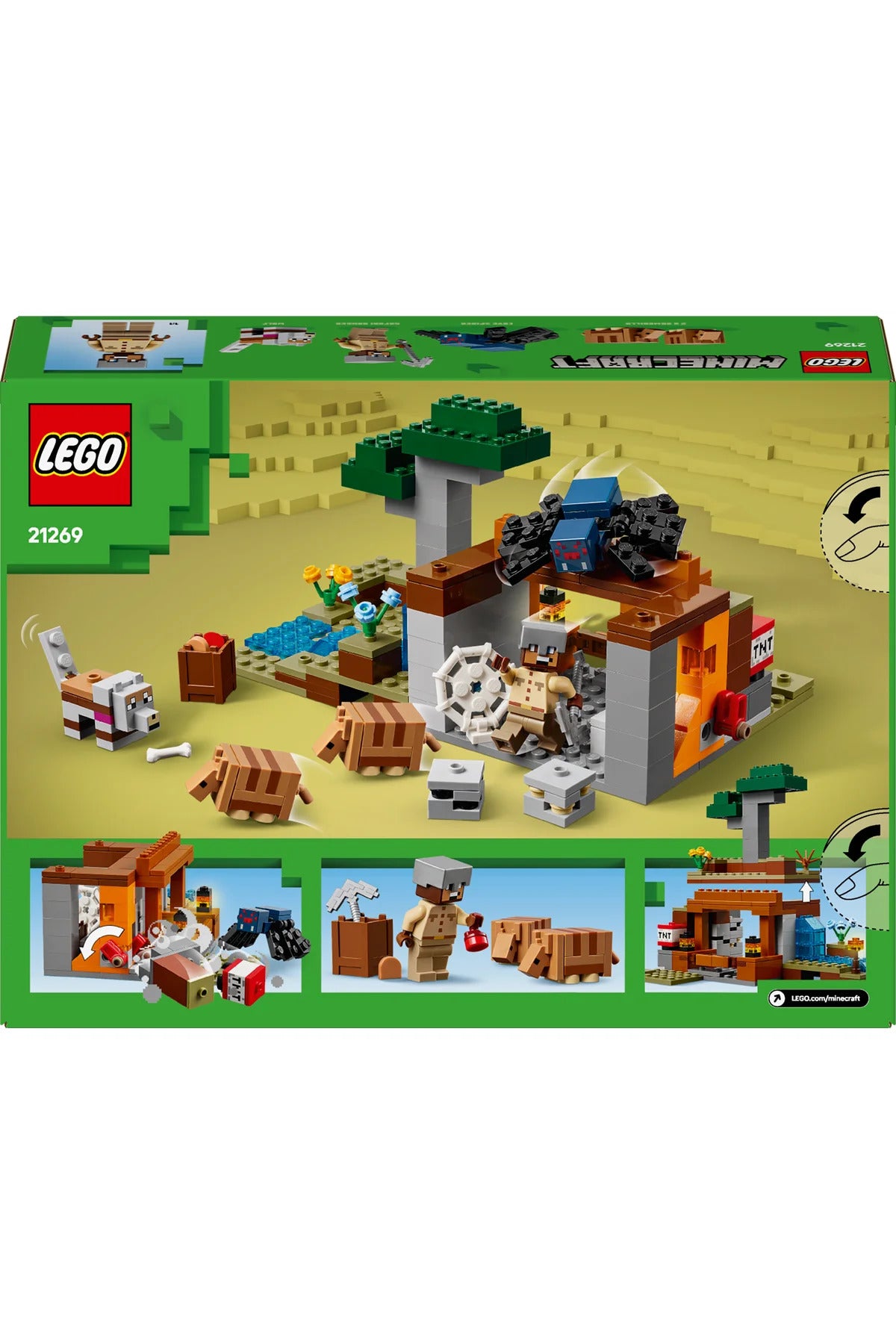 LEGO Minecraft Armadillo Maden Keşfi 21269
