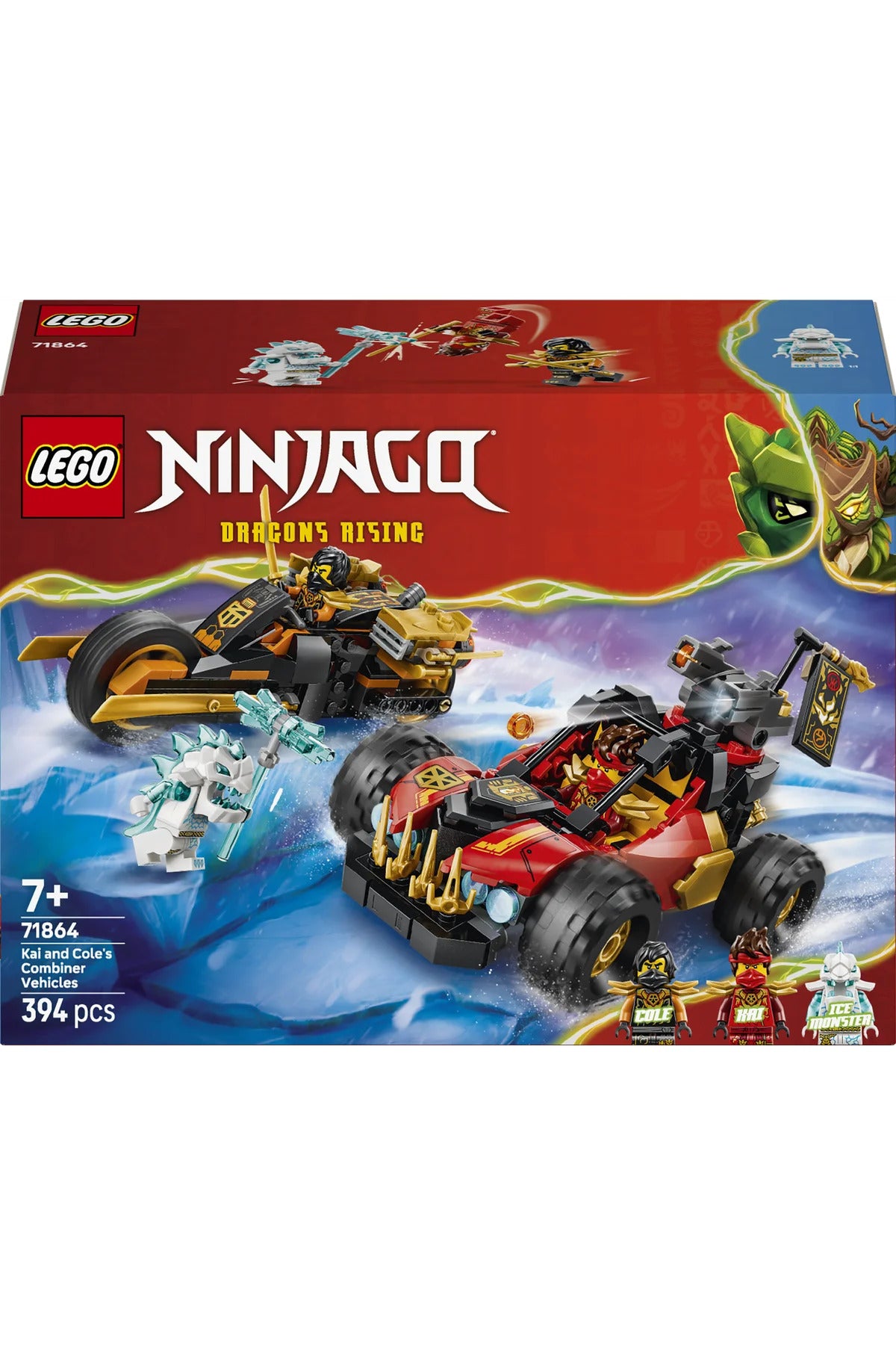 LEGO Ninjago Kai ve Cole'un Birleşen Araçları 71864
